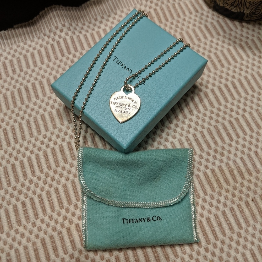 Tiffany & Co. Heart Tag Pendant and Chain